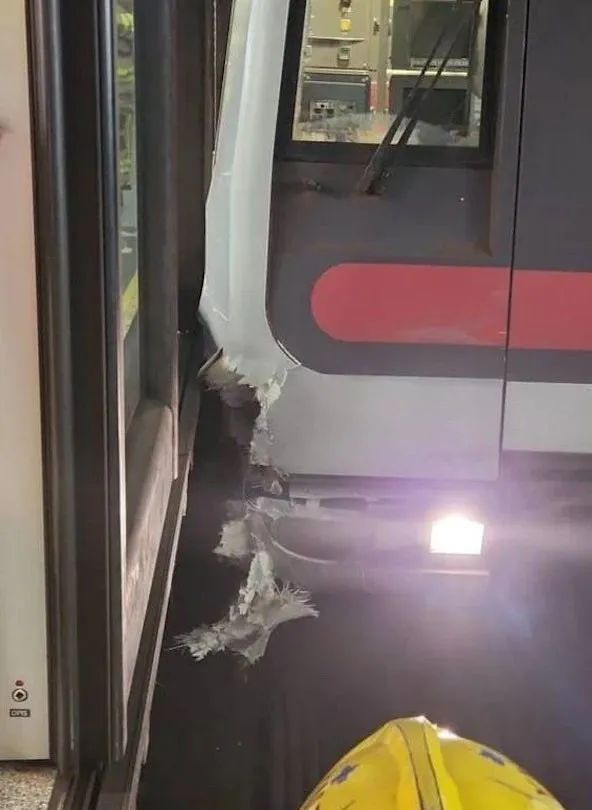 港铁油麻地站列车事故原因:金属护栏组件移位(图2)